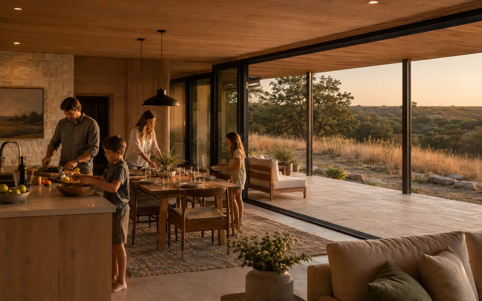 Relaxed indoor-outdoor family life at Kindred Field